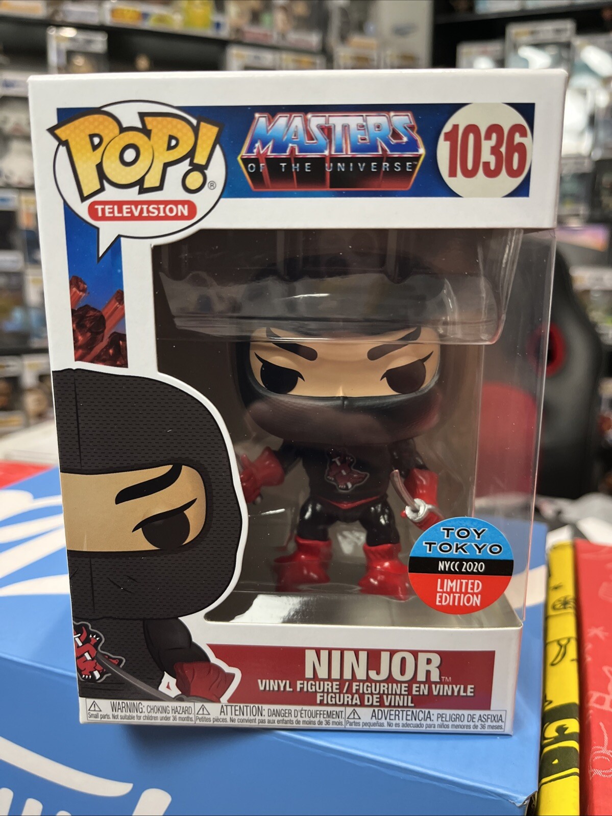 Funko Pop! Masters of the Universe Ninjor #1036 NYCC 2020 & TOY TOKYO EXCLUSIVE