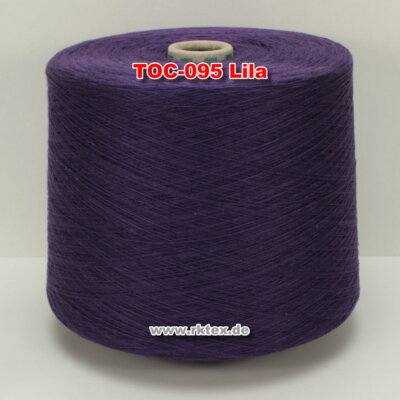 095 Lila TVU Ocean Nm 30/2 Baumwolle Acryl Strickgarn Häkelgarn Garn Kone