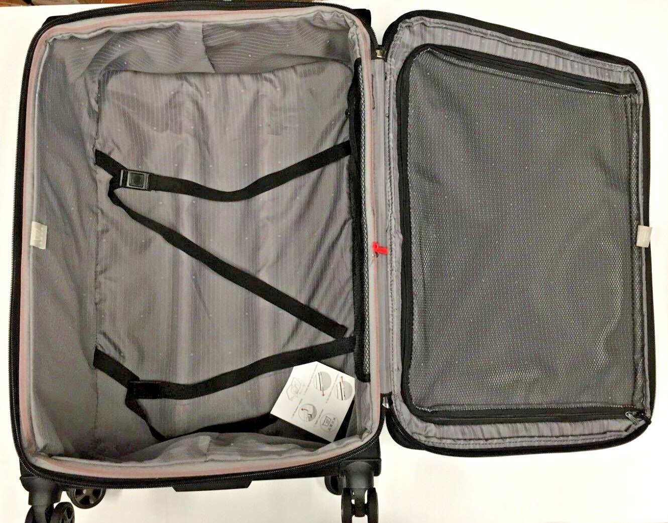 Delsey Paris 2 Piece Softside Spinner Luggage Set with Telescopic
