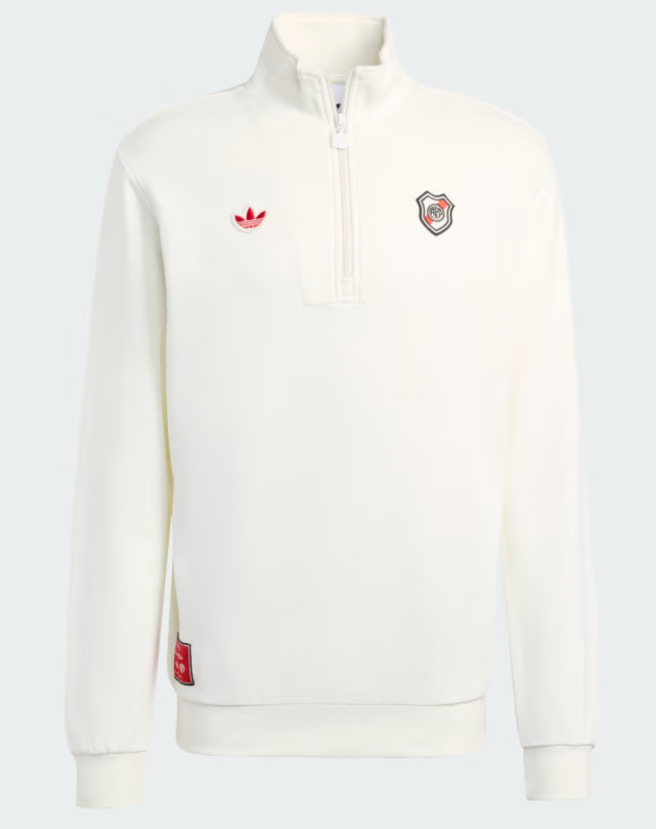 River Plate Buzo Medio Cierre 2025 Terrace Icons Adidas Official