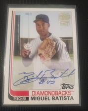 2021 Topps Archives - Fan Favorite Autographs 1982 Topps #FFA-MB Miguel Batista