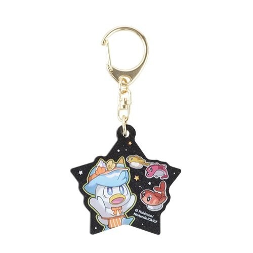 Pokemon Center 2023 Paldea Spooky Halloween Wooden Charm Key chain Quaxly ver.