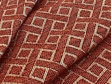 Lee Jofa Geometric Basketweave Uph Fabric- Maldon Weave Brick 3.1 yd 2020102.919