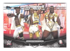 2016 Topps WWE The New Day Authority Database 6A Kofi Kingston Big E Woods