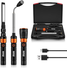 3 in 1 Led Work Lights with Magnetic Base, Telescoping Magnetic Pickup Tool Set,