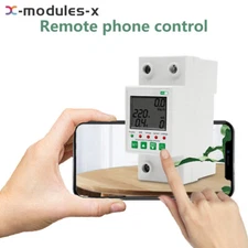 Smart Energy Meter 63A Over Under Voltage Automatic Protector For Tuya WIFI