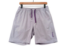 Bamboo Ave Shorts Mens 28 x 7" Purple Lightweight Elastic Waist Unlined Run Gym