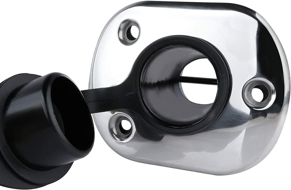 Sell Newest 2x Marine Grade Stainless Steel 90° Angled Boat Fishing Rod Holder & Caps In Rowland - Foto 8