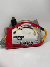 Coleman Cable 019248802 Generator Power Cord Adapter 12/4 STOW 250 V 3 ft. L Yel