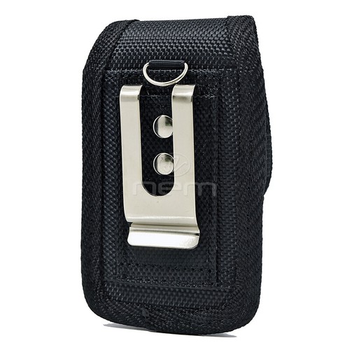 Custodia nera verticale resistente robusta clip anello cintura 5,66 x 3,1 x 0,6 pollici - Foto 3 di 6