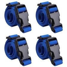 4 Pack Adjustable Packing Straps Belt with Buckle, 1 Inch Wide, 40 Inch Long