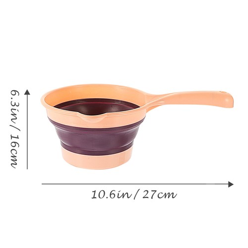 2 Pcs Folding Water Scoop Container Cute Ladle Child Plastic Dipper - Picture 9 of 12