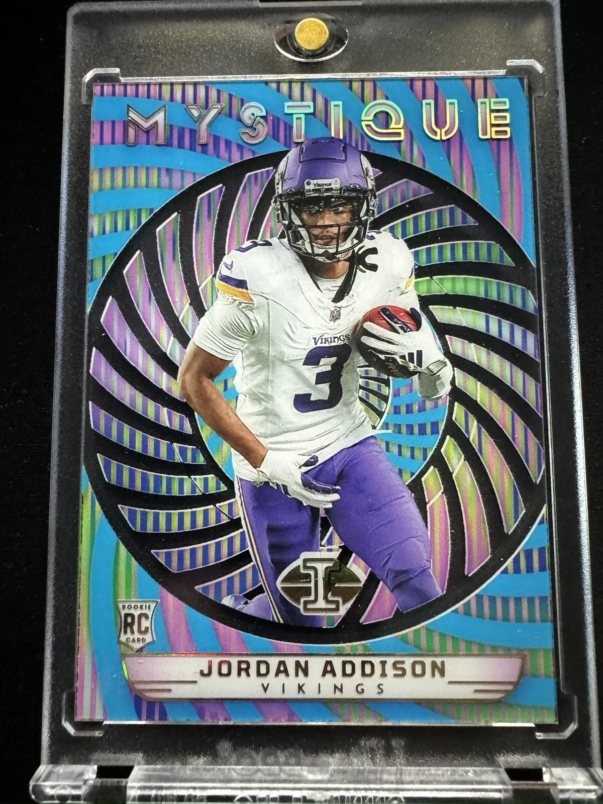 JORDAN ADDISON 2023 ILLUSIONS MYSTIQUE LIGHT BLUE ROOKIE RC /299 Q2112