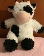 Aurora COW Black White Plush Floppy Cuddly 15 Stuffed Farm Animal