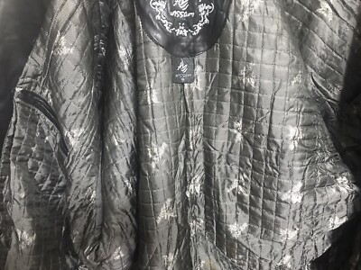 Al Wissam SCARFACE AL Pacino Embroidered Leather Jacket Size 56