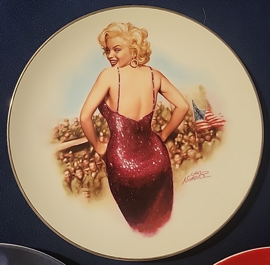 Vintage Marilyn Monroe Collection Plates Chris Notarile Limited