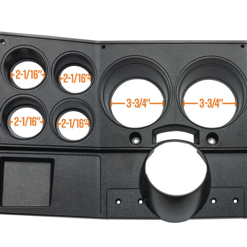 GlowShift 6-Gauge Cluster Dashboard Replacement Panel for 1973-1987 Chevy C10 - Picture 5 of 6