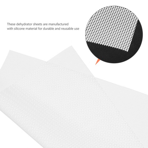 2 Pcs Dehydrator Mats Food Silicone Drying Pad Baby for Jerky Dryer Pads Fruit - Picture 4 of 12