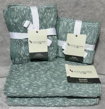 KOOLABURRA by UGG-GRINDLE~8 PIECE TOWEL SET IN TRELLIS GREEN~OEKO TEX~BRAND NEW!