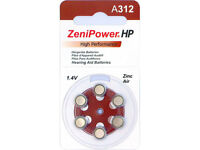 Zenipower Zinc-air Hearing Aid Battery Size 312 (60) Zenipower Zinc-air Hearing Aid Battery Size 312 (60)