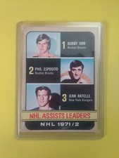1972-73 O-Pee-Chee NHL Assists  Leaders ORR ESPO RATELLE # 283