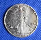 1990 Walking Liberty American Eagle US Silver Dollar - 1 oz Fine Silver