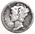 1921-D Mercury Dime — photo from another recent sale