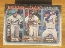 2024 Topps All Star Game Foil Luis Arraez/Ronald Acuna Jr./Freddie Freeman 