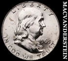 1963-D Silver Franklin Half Dollar - Splotchy  Choice Gem Brilliant Unc  #G8238