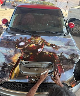 Custom Graphics - Hood Vinyl Wrap - Window Perforation. Each Price Varies