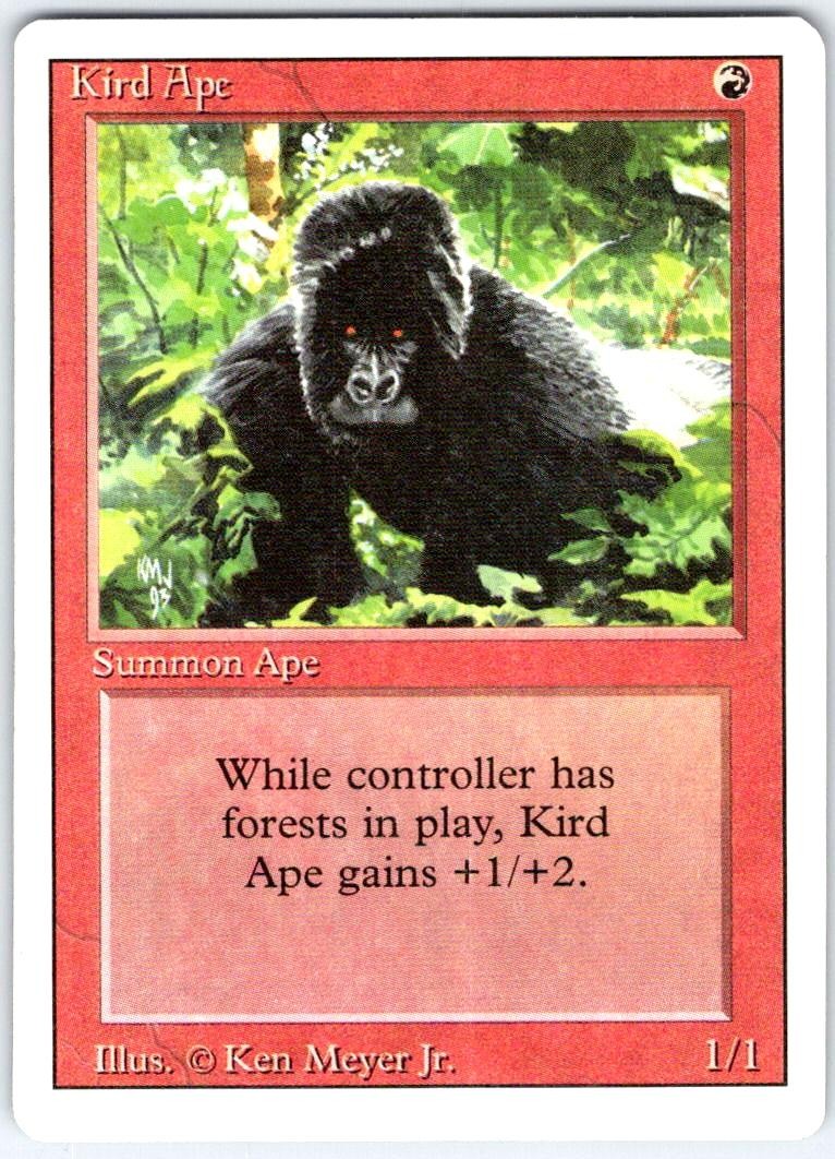 Kird Ape Common Revised Edition Magic: The Gathering Lightly Played