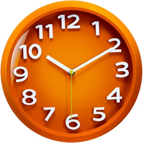 Battery Operated - 11 Inch Silent Non Ticking 3d 12 Inch Ora