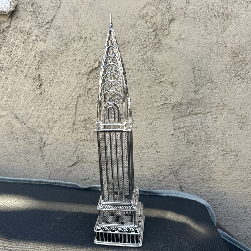 12” Metal Wire Architecture Art Decor Chrysler Building