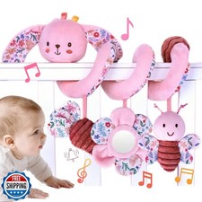 chochumy Spiral Car Seat Toy for Babies 0-6-12 Months Girl, Strol