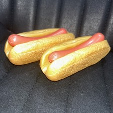 Realistic Fake Hot Dogs Buns Pretend Play Food Kitchen Movie Prop Food MTC 1987