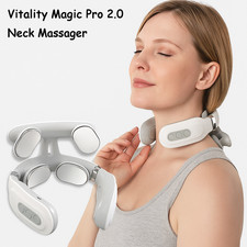 Neck Massager Vitality Magic Pro 2.0 W/ 6 Vibration Modes & 14 Intensity Levels