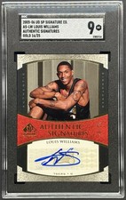 2005 Upper Deck SP Signatures Auto Gold Lou Louis Williams /25 RC - SGC 9