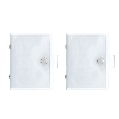 2er-Set Mini Fotoalbum, 36 Taschen 3x4 für Kpop Photocard-Halter, transparent