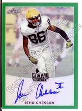 jehu chesson rookie rc draft auto autograph michigan wolverines college #/10 17