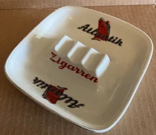 Atlantik Zigarren Porcelain Ashtray. Cruise Line. Rieber, Bavaria. 1940s