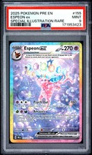 2025 POKEMON PRE EN-PRISMATIC EVOLUTIONS #155 ESPEON EX PSA 9 on eBay