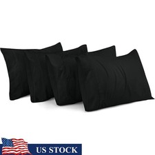 Soft Microfiber Pillowcase Set 4 Pack 20x30 Inches Bed Covers Fade Resistant New