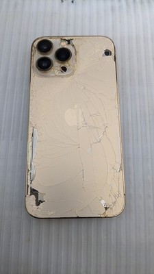 iPhone 13 Pro 128GB ゴールド 本体 背面割れ iPhone 13 Pro Max Gold 128GB Model MLF43LL/A for Verizon PARTS