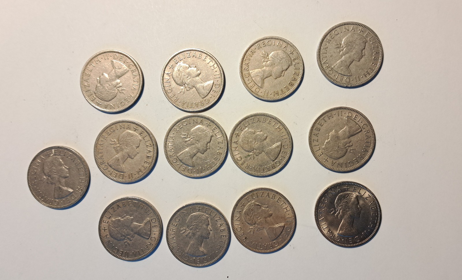 Set of 13 2/6d Half Crown Coins Elizabeth II 1953-1967 | eBay UK
