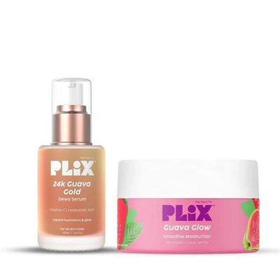 PLIX - 24k Guava Gold Lightweight Face Serum & Moisturizer Combo ( 30 ml + 50g )