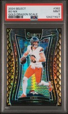 2024 SELECT GOLD DRAGON SCALE #382 BO NIX 9/10 Suite Level PSA 9 Mint Rookie RC