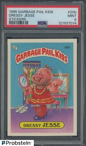 1985 Topps Garbage Pail Kids GPK Stickers #20b Dressy Jesse PSA 9 MINT