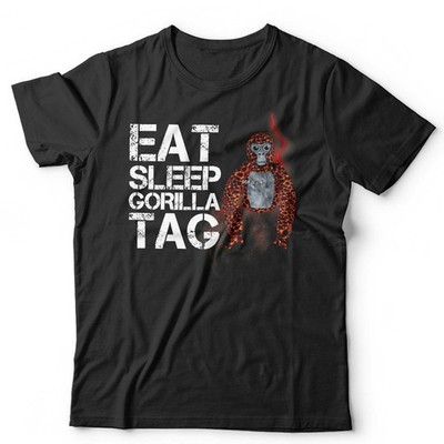 Gorilla Tag Tshirt Eat Sleep Unisex & Kinder VR Gamer Gaming Videospiel Lustig