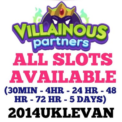 1 x PARTNER SLOTS - VILLAINOUS PARTNERS EVENT - MONO_POLY_GO PARTNER EVENT