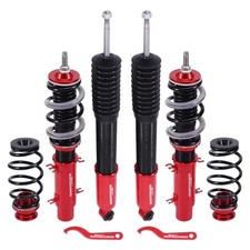 maXpeedingrods Coilovers for VW Golf MK4 FWD 1997-2006, for VW Black-Red